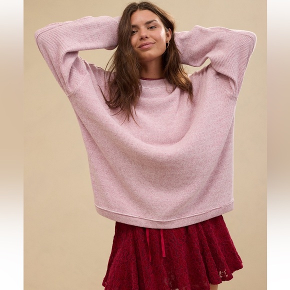 aerie Sweaters - Aerie Getaway Waffle Sweatshirt🍒